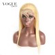 Grade 7A Bleach Blonde #613 Straight Brazilian Virgin Human Hair Full Lace Wigs,100% Human Hair Wigs